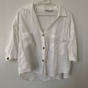 Zara Linen Top